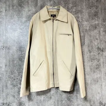 아페쎄 A.P.C 소가죽 가죽 집업 자켓