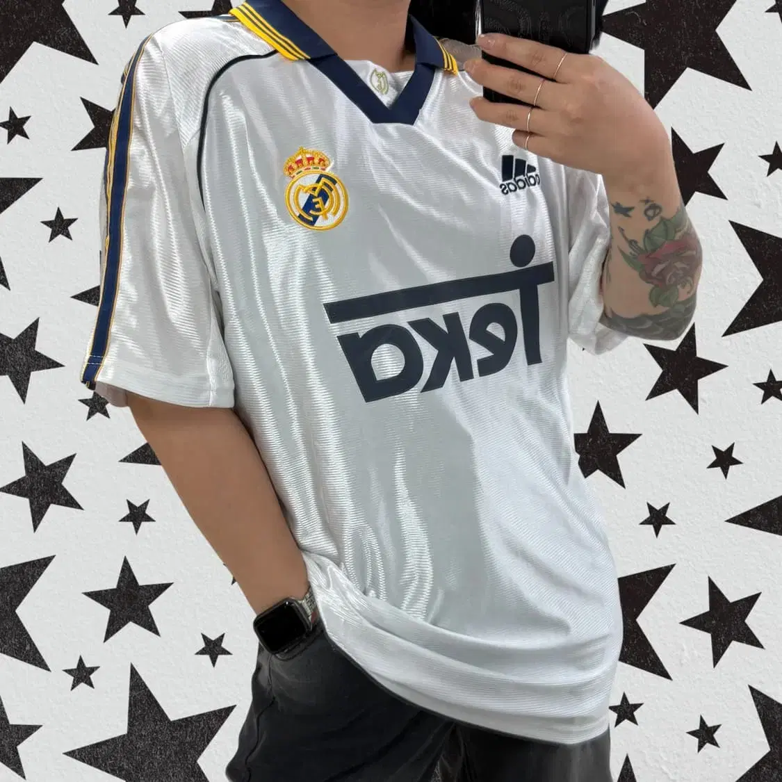 ウェア Real Madrid 99/00  Uniform adidas Real Madrid 99/00 Track Top - Blue | Free Shipping