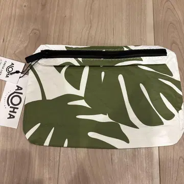 Aloha Collection 파우치 화이트/그린