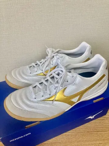 한정판 MIZUNO 모레리아 IN 화이트 골드 24.0cm 풋살