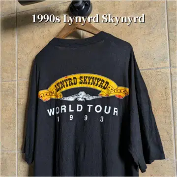 90s Lynyrd Skynyrd 밴드 월드 투어 티셔츠