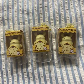 폼폼푸딩 산리오 초코 박스 키링 3개 세트