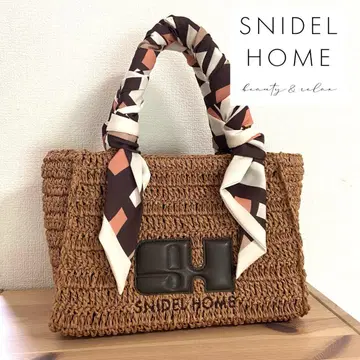 미사용 새상품 SNIDEL HOME 빈티지풍 페이퍼 얀 백