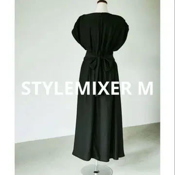 스타일 믹서기 허리 개더 슬리브리스 원피스 M
