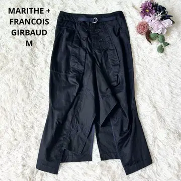 MARITHE+FRANCOIS GIRBAUD 변형 스커트 코튼 린넨