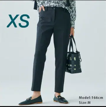 PLST 스틱 팬츠 코튼 블렌드 블랙 XS