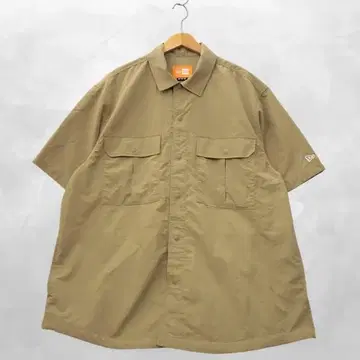 뉴에라 플랩 포켓 반팔 버튼 업 나일론 셔츠 2XL