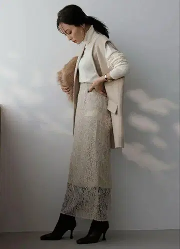 애뉴언스 롱 타이트 스커트