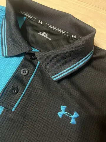 Under Armour 피케 셔츠 블랙/블루
