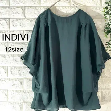 INDIVI 블라우스 12 사이즈 새상품급 빅 사이즈 인디비 42 사이즈