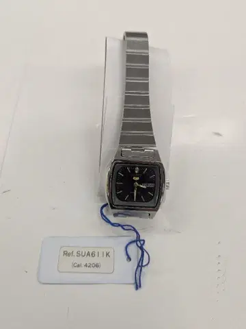 미사용품 SEIKO5 여성용 자동 감기 손목시계 SUA611K 실버
