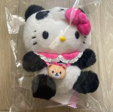 헬로키티 키티 우에노 팬더 봉제 인형 타이니 참 산리오