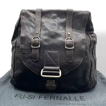 새상품급 FU-JI FERNALLE 후시페르나레 백팩 가죽 브라운