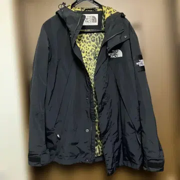 THE NORTH FACE 마운틴 후드티 M 블랙/레오파드 무늬