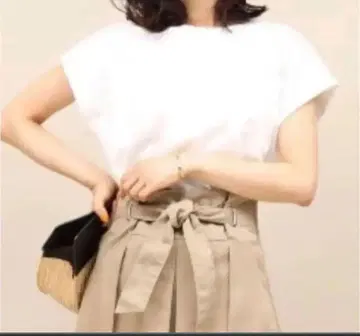 로페 마드모아젤 하이 게이지 천축 와이드 숏 티셔츠