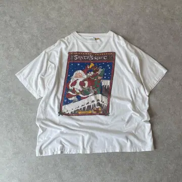 90s Guy Gilchrist 산타 클로스 아트 티셔츠 빈티지