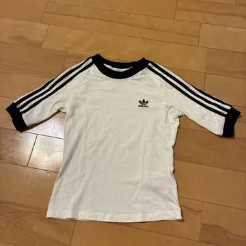 아디컬러 쓰리 스트라이프 래글런 반팔 티셔츠 S