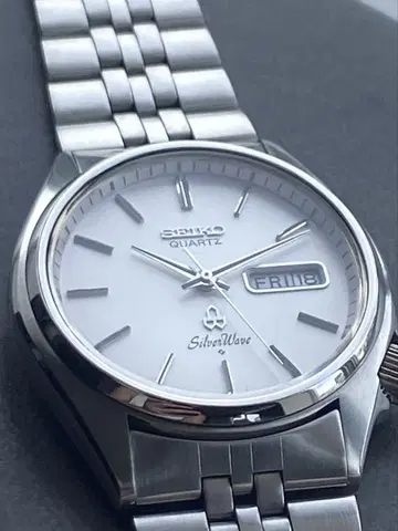 세이코 SEIKO 실버 웨이브 흠집 없음 컨디션 최상 앤티크