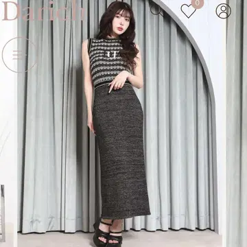 Darich 다리치 DD 마린 보더 니트 롱 원피스