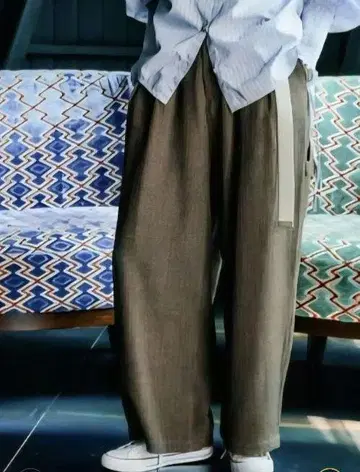 니코앤드 해린본 2턱 페인터 팬츠 브라운 M