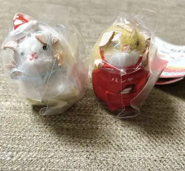 쥐 봉제 인형 & 기구 컬렉션 2 가챠 숏 케이크 빵과 챈