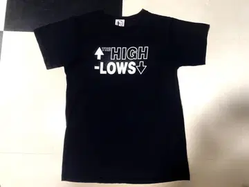 THE HIGH -LOWS 그래픽 티셔츠 블랙