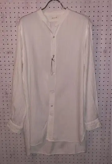 미사용 새상품 HEUGN 유겐 화이트 밴드 카라 셔츠