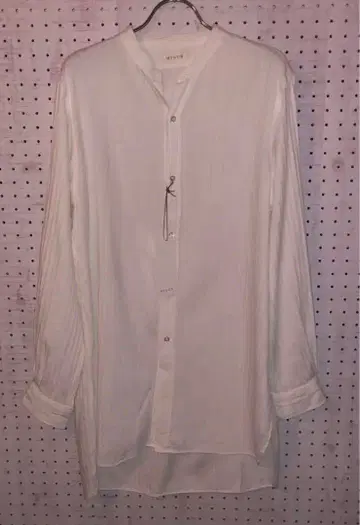 미사용 새상품 HEUGN 유겐 화이트 밴드 카라 셔츠