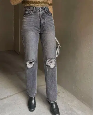 Ameri vintage CRASH SLIM STRAIGHT DENIM