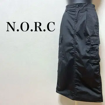 N.O.R.C 밀리터리 카고 스커트 슬릿 나일론