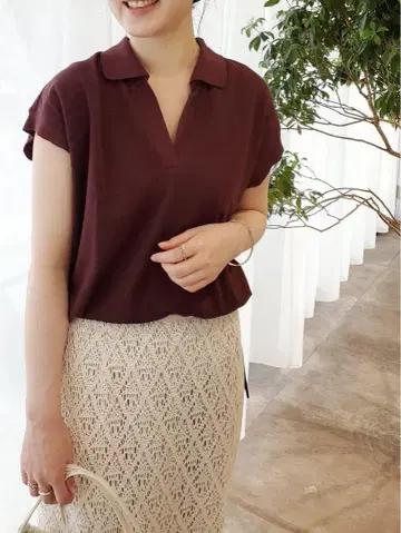 21SS IENA 이에나 38/2 수피마 카노코 풀오버 피케 셔츠
