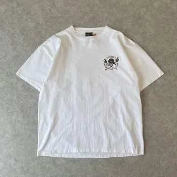 90s USA제 PUSSER'S 럼주 해적 스컬 티셔츠 빈티지