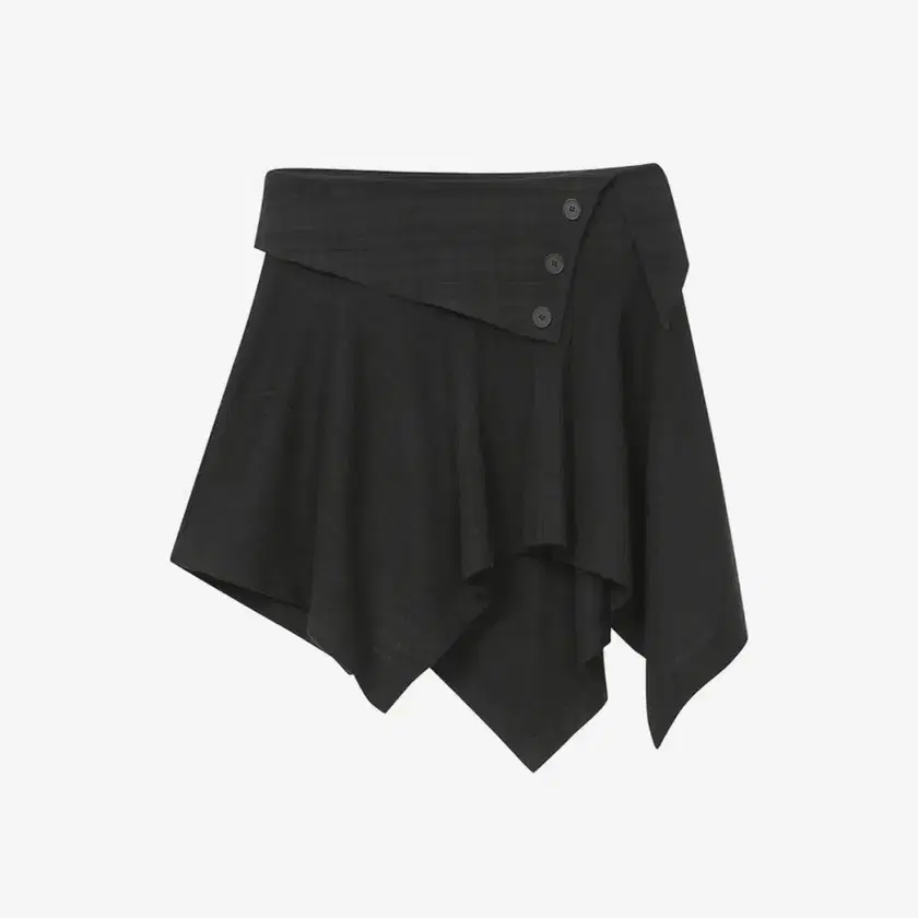 Miseki Seoul Unbalance Mini Skirt Black on Bunjang Global Site.