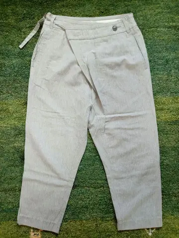 파드칼레 헤링본 테이퍼드 팬츠