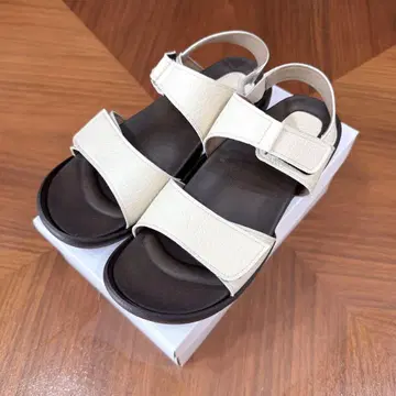 Re:getA 레게타카누 크로스 벨트 샌들 M 흰색 화이트
