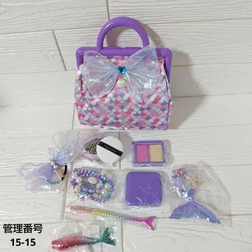 메이크업 도구 완구 핸드백 세트 머메이드 컴팩트 립스틱