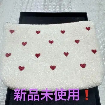 페이러 라이브러리 하트 보트형 파우치 M 미사용 새상품