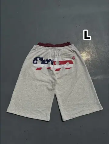 90 로고 미국 스타일 스웨트 쇼츠 L