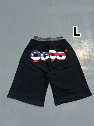 90 로고 미국 스타일 스웨트 쇼츠 L