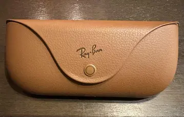 Ray-Ban 가죽 케이스 베이지 브라운