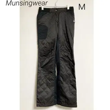 0388 munsingwear 먼싱웨어 블랙 퀼팅 팬츠
