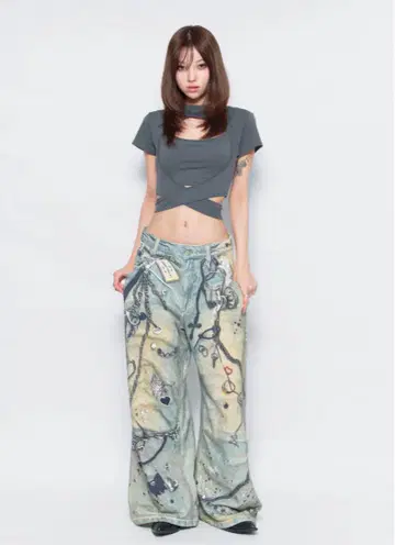 더레드스레드 S 프린트 스웨트1 토이