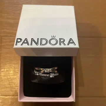 PANDORA 스파크링 트리플 밴딩 실버 반지 미사용 새상품