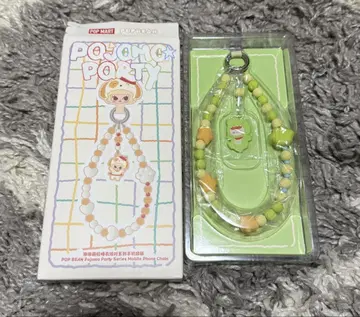 POPMART POPBEAN 파자마 파티 모바일 폰 체인