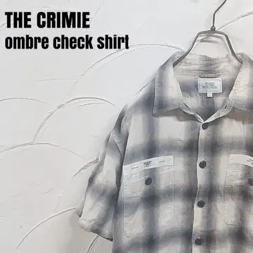 THE CRIMIE/클라이미 반팔 옴브레 체크 셔츠