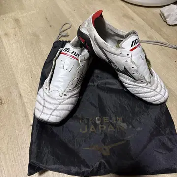 Mizuno 축구화 일본제 화이트/레드