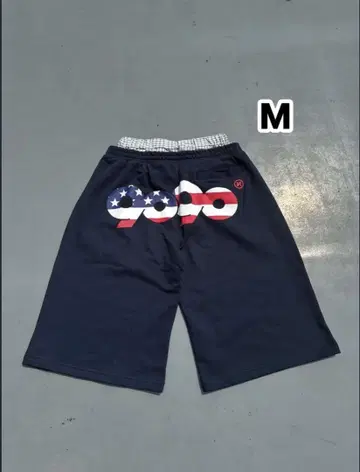 90 로고 아메리칸 스웨트 쇼츠 네이비 M