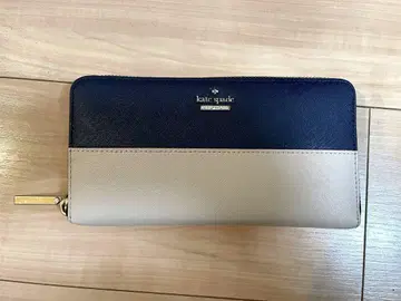 Kate Spade 장지갑 베이지/네이비