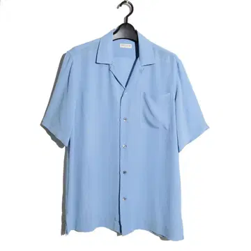 드리스반노튼 오픈 카라 셔츠 size44 L.BLUE