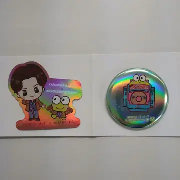 가면라이더 가브 산리오 신키타 카토 케로케로케로피 스티커 캔뱃지